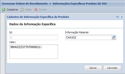 Información específica de la pantalla InfoSpecoletor